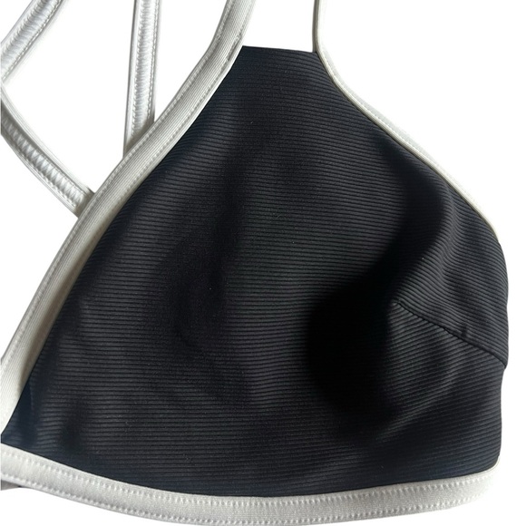 Athleta Black & White Bikini Top - Size Small - Picture 5 of 7